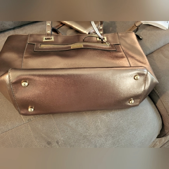 Nine West Bronze Handbag & matching wallet NWOT - Picture 7 of 8